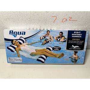Aqua, 4-in-1 Monterey Hammock, 44" Inflated Length, Up to 250 lb.